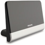 Philips SDV6222/GRS Κεραία τηλεόρασης HDTV/4K/UHF/VHF/FM εσωτερικού χώρου με ενισχυτή 48 dB και φίλτρο GSM  21 x 14 cm